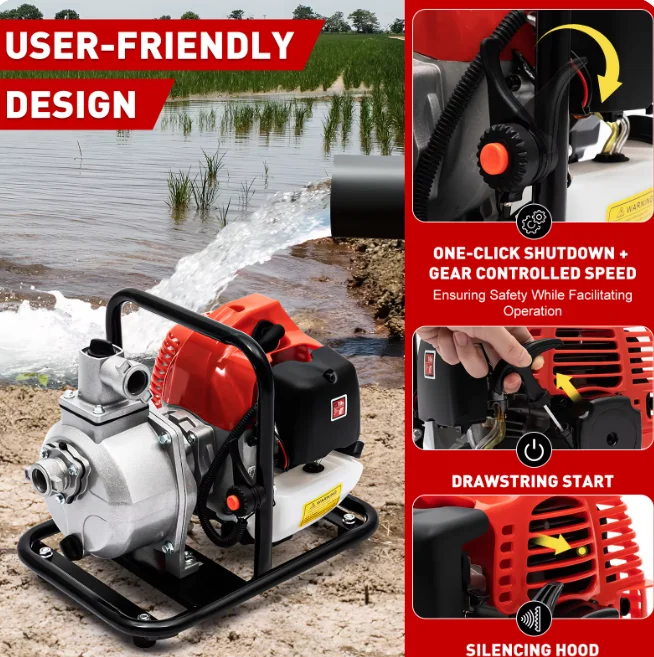 3HP Portable Garden Farm Water Pump High Pressure Piston Pump Energy Saving for Irrigation Agriculture Customizable OEM Support