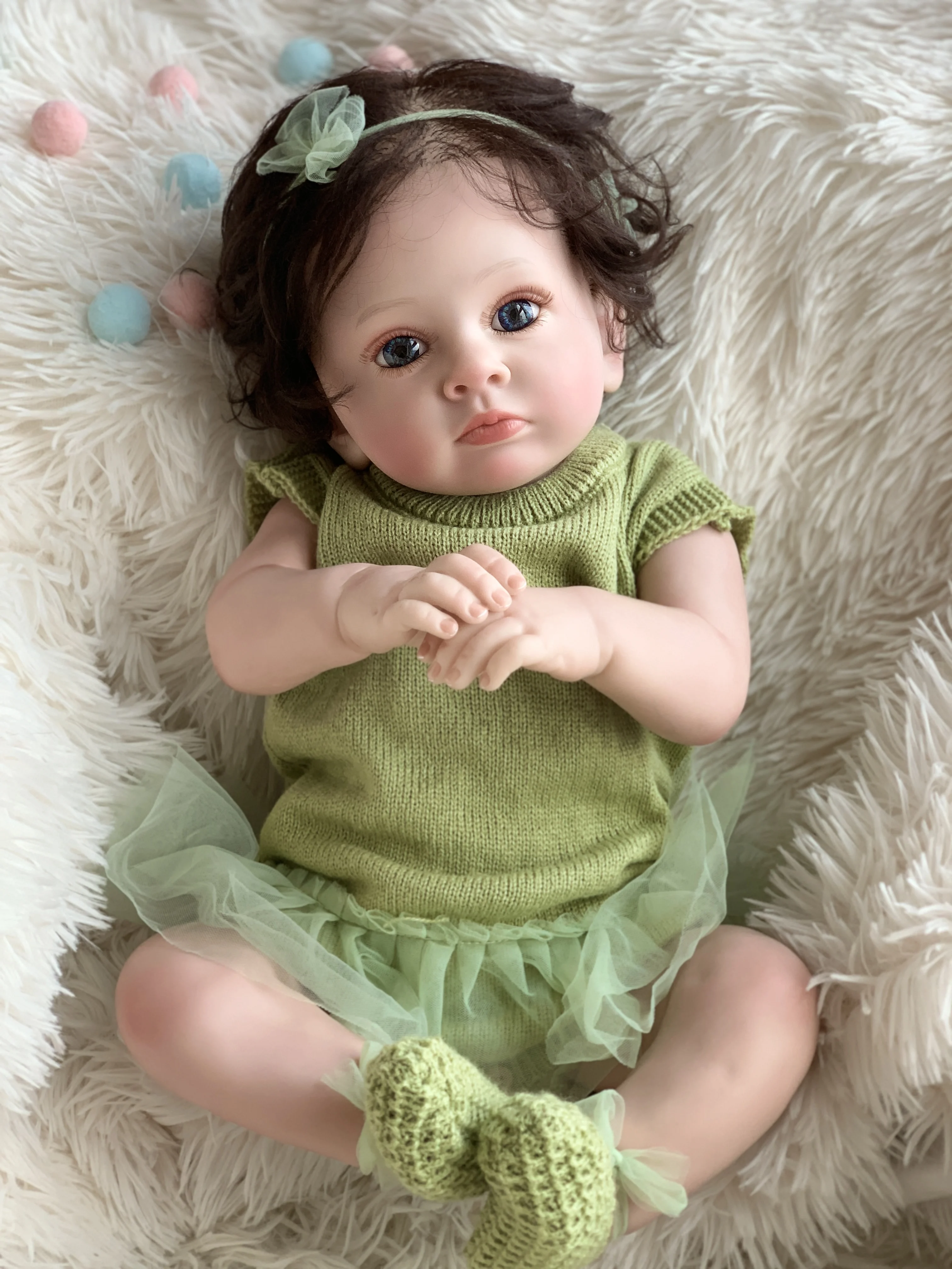 R&B Reborn Baby Dolls Molds Realistic Black Girl Silicone Newborn China Inch Free That Pee Twins 100 Doll