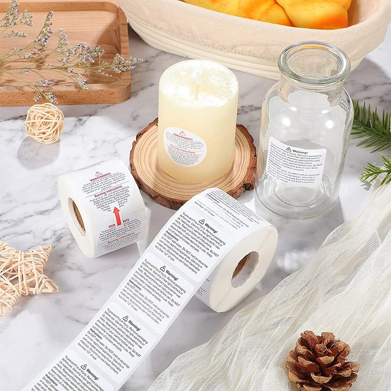 Custom Candle Stickers Printing Labels For Candle Jars, Logo Etiquetas Gold Foil Candle Labels