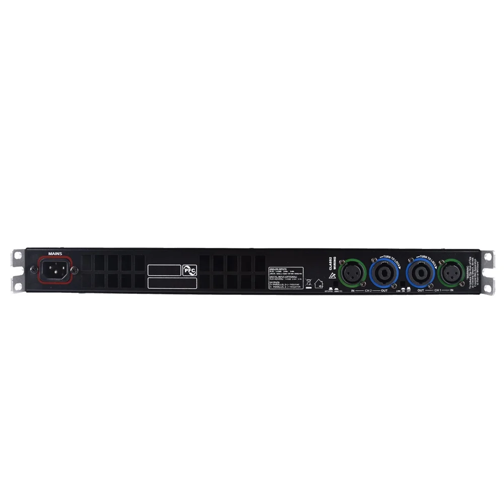 Professional 1u size 2 channels digital power amplifier 450W*2