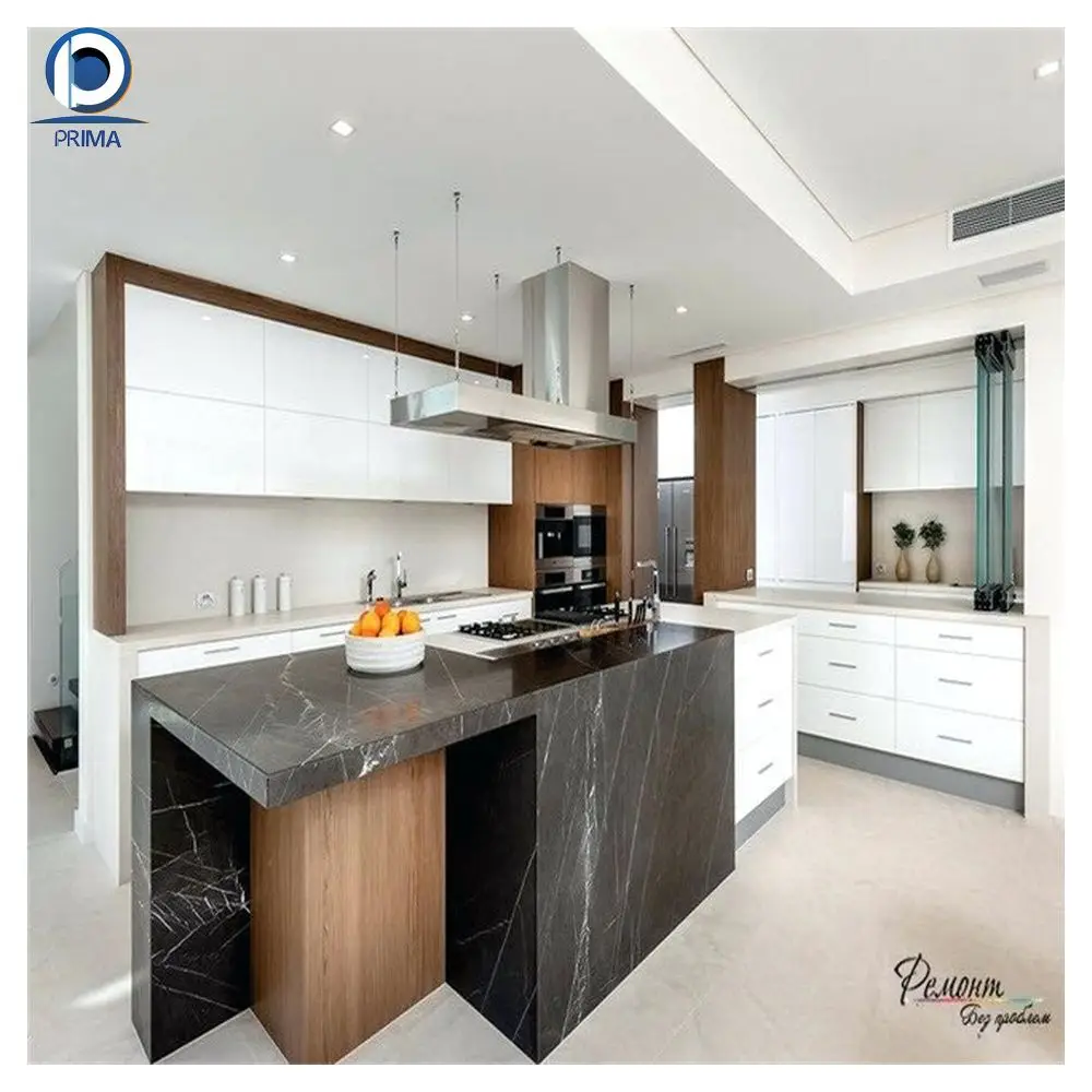 Prima Kitchen cabinet Aluminum frame glass panel cabinet with glass fish Magnetic modern cabinet panels