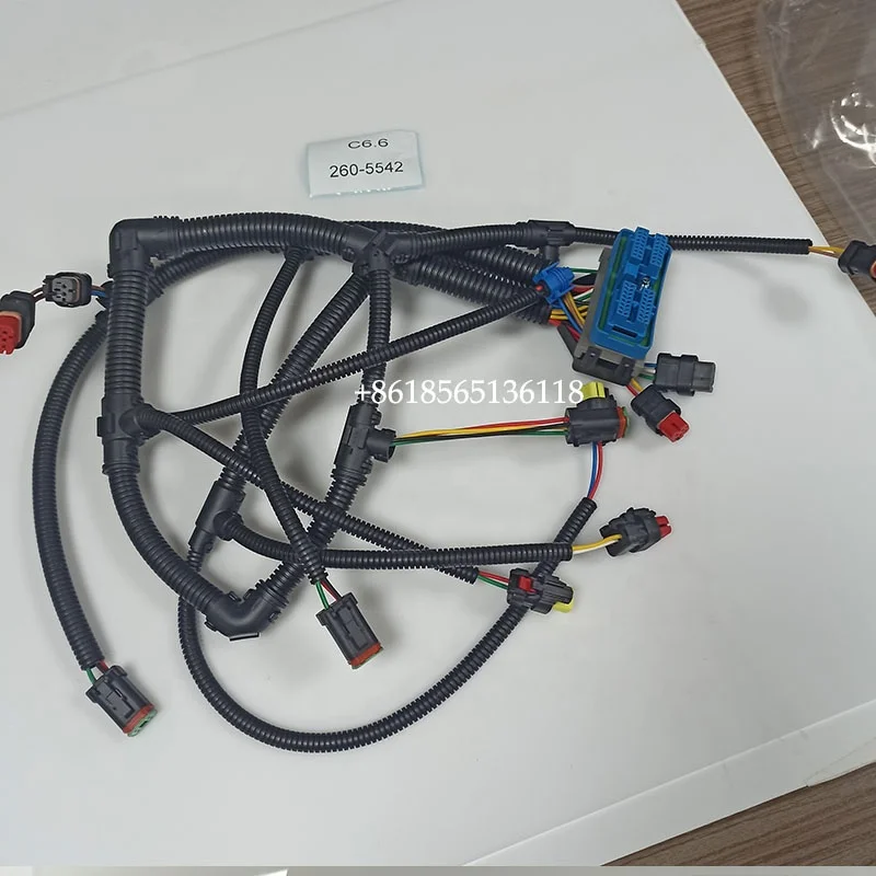 E323D Excavator Harness 260-5542 2605542 for Caterpillar CAT C6.6 Engine Wiring Harness 2605542 260-5542
