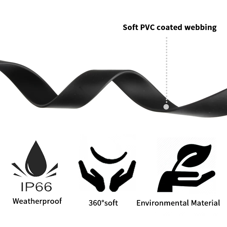 New Arrival Wholesale Custom Pet Products Leash, Ultra-Comfort Waterproof Soft PVC Dog Leash with Metal Hook