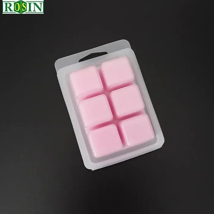 
New design plastic blister frosted plastic transparent wax melts candle clamshell packaging 