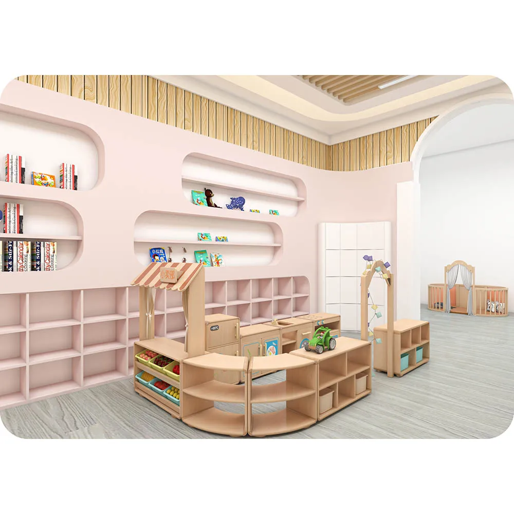 Preschool furniture wooden kindergarten supplies nursery center furniture kindergarten wooden furniture sets
