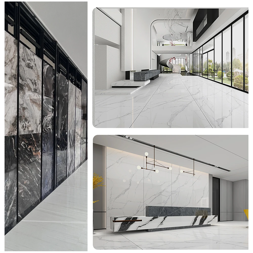 China Factory Professional Wholesale Calacatta Marble Slabs Sintered Stone Porcelain Slabs Ceramic Tiles 1600x3200mm