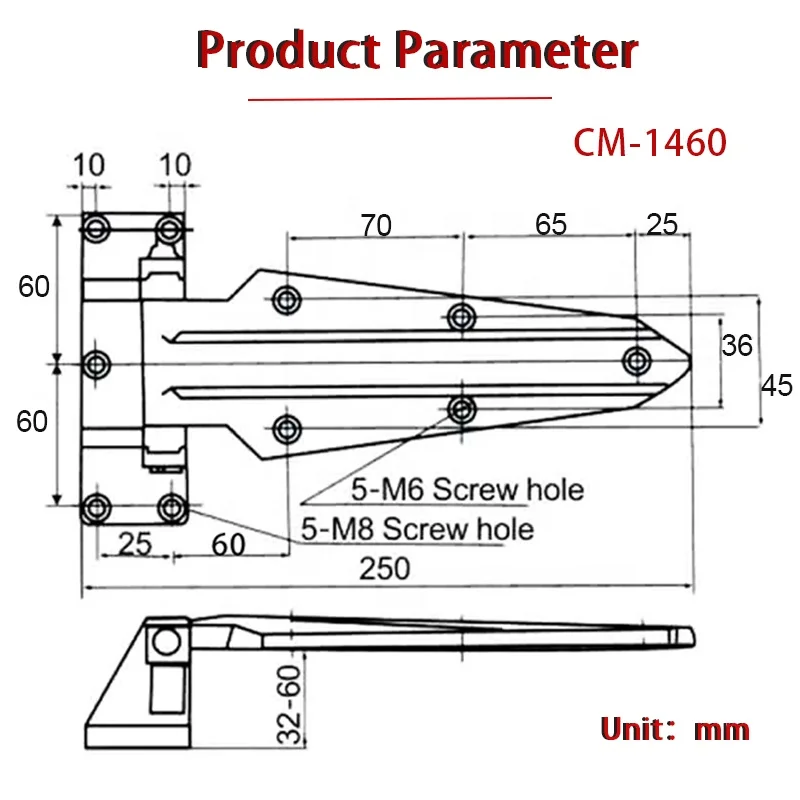 CM-1460-H Cold Room Door Hardware Handle Hinges Cold Room Door Hinge