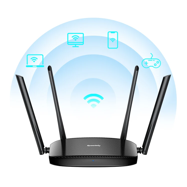 Easy app-based setup shenzhen professional security technology good quality AC1200 home wifi router