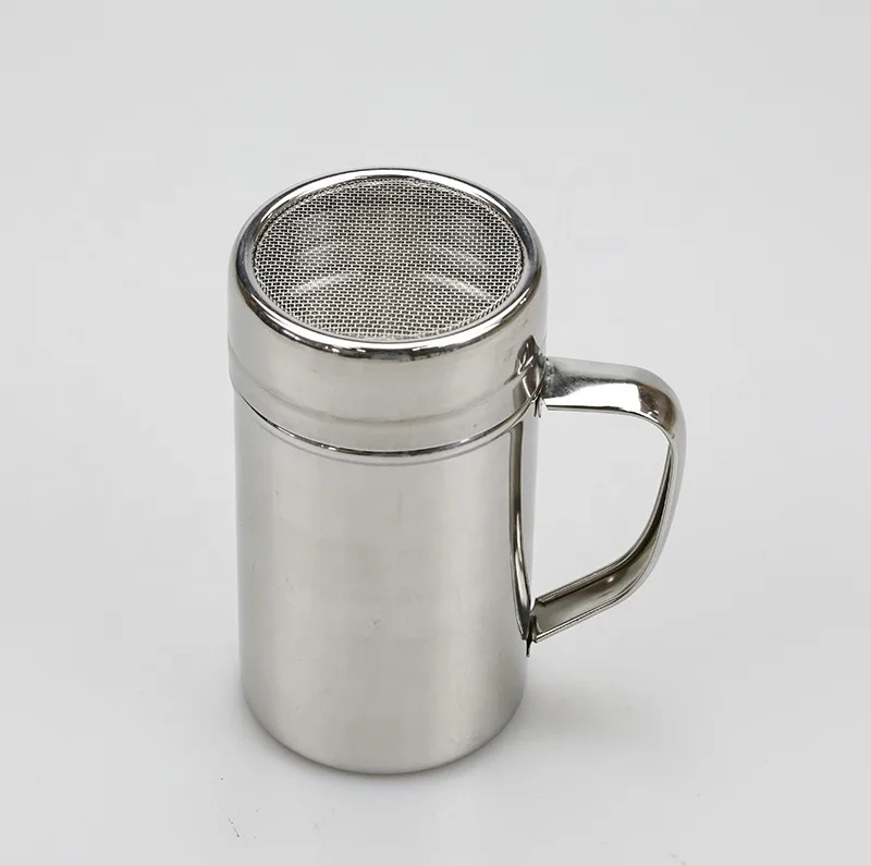 Stainless Steel spice jar Chocolate Shaker Cocoa Flour Coffee Sifter Coffee Powder Spray Tools With Lid