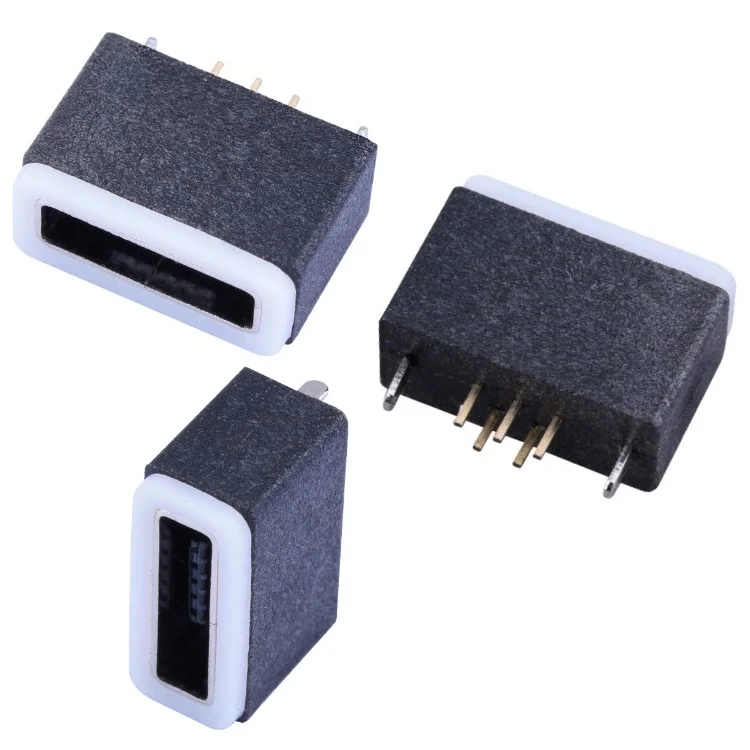 90 градусов SMT горизонтальный 5 Контакты Разъем Mini-USB 2,0 Тип AB разъем