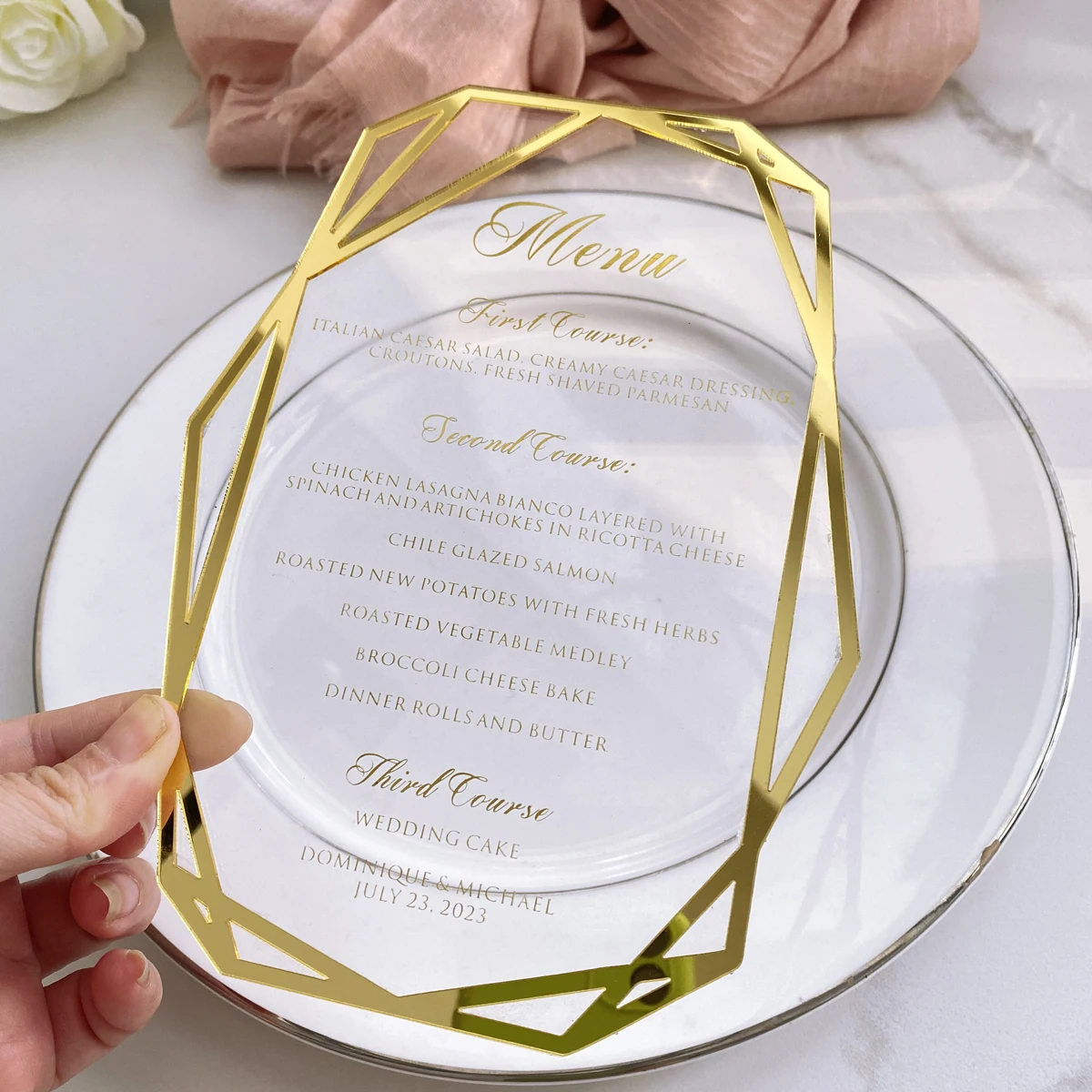 Набор свадебных приглашений акриловые свадебные приглашения с коробкой оптом рождественские открытки меню