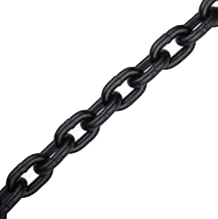 Manufacture 6mm-23mm High Strength G100 Chain Alloy Steel Black G80 Short Link Lifting Chain for Chain Sling