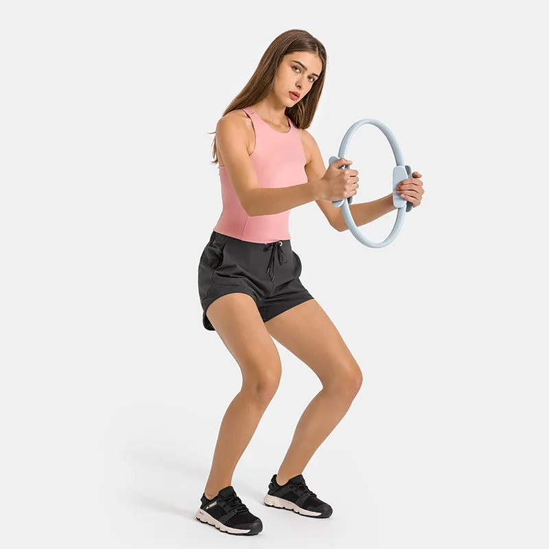 Women Sleeveless Tank Tops with Mesh Panels Running Top Scoop Neck Yoga Gym Shirt Ladies Training Vest