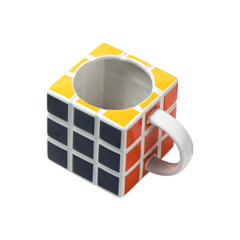 
Оптовая продажа, креативная кружка-Кубик Рубика, керамические кофейные кружки, кружка 3D 