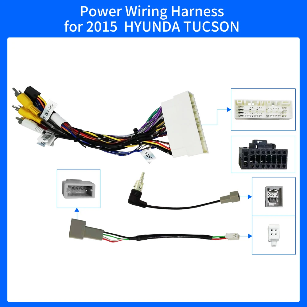 Aftermarket Wiring Harness Adapter for 2015 Hyundai