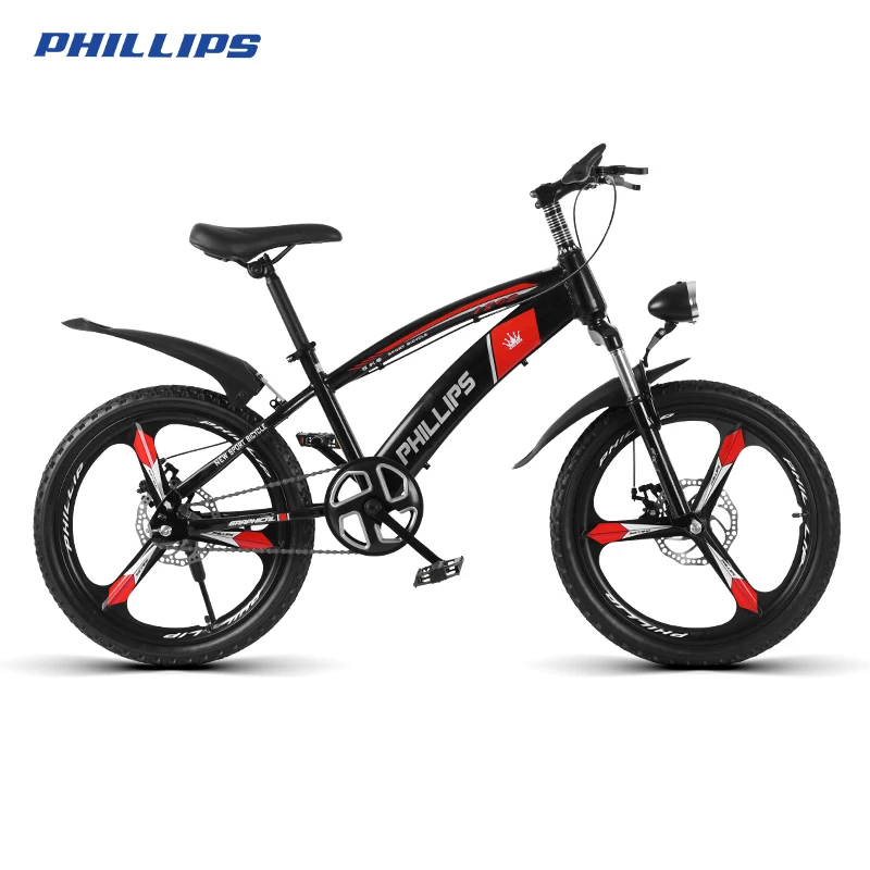 PHILLIPS 2022 Brand New Kids 18/20/22 inch High Carbon Steel Student Mountain Bike MTB mountain for Children