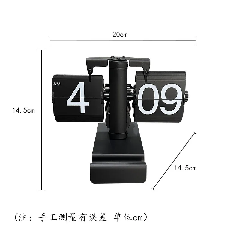 Creative Multi-Functional Personalized Quartz Clock Digital Page-Turning Desktop Decorative Ornaments Dramatic Bracket Mobile