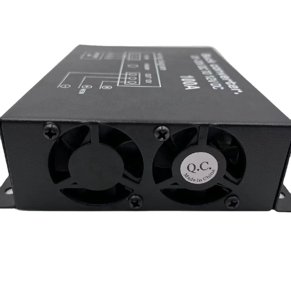 Hot Sale 100A DC to DC 24V 12V Converter 1200W DC Buck Car Power Efficiency Frequency Converter Supply Current Transformer Truck