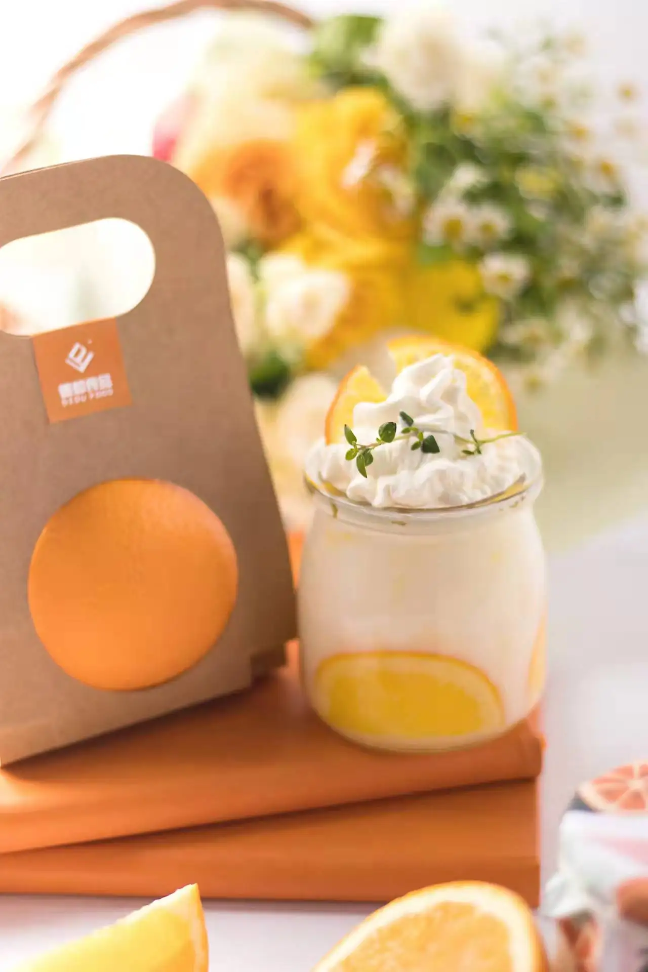 Double skin milk pudding dessert double skin milk powder dessert milk tea raw material baking