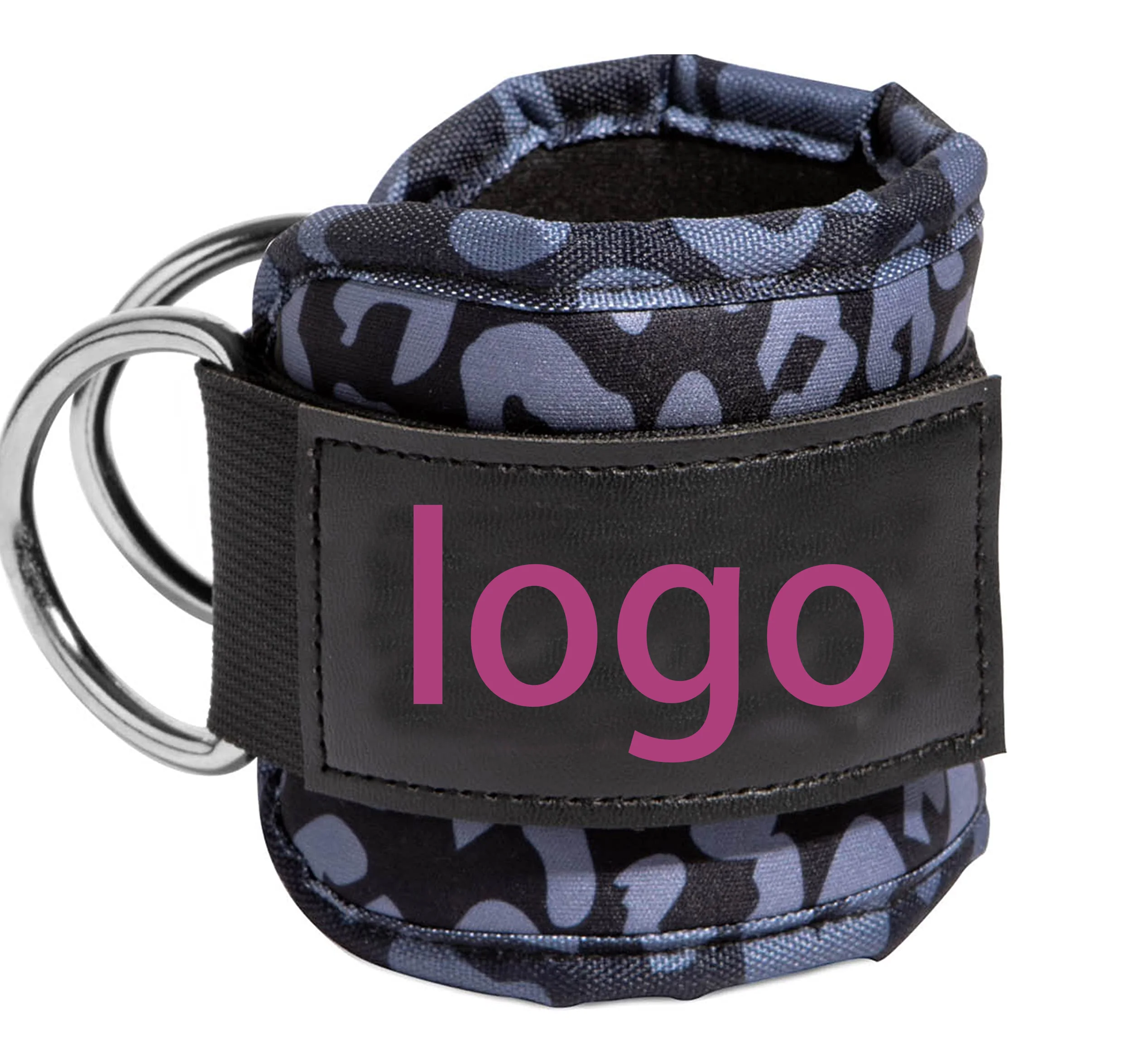 Ankle Straps (Pair) For Cable Machine Kickbacks Glute Workouts Lower Body Exercises - Adjustable Leg Straps with Neoprene Padd