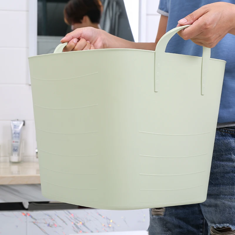 PE plastic cloth storage basket garden water bucket