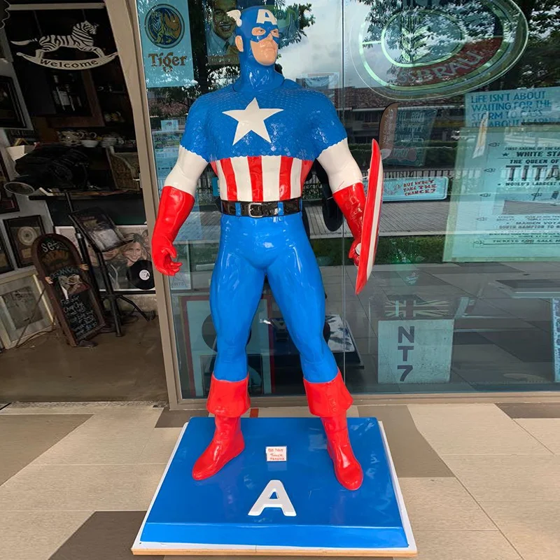 Фигурка Marvel американская статуя капитана из стекловолокна скульптура