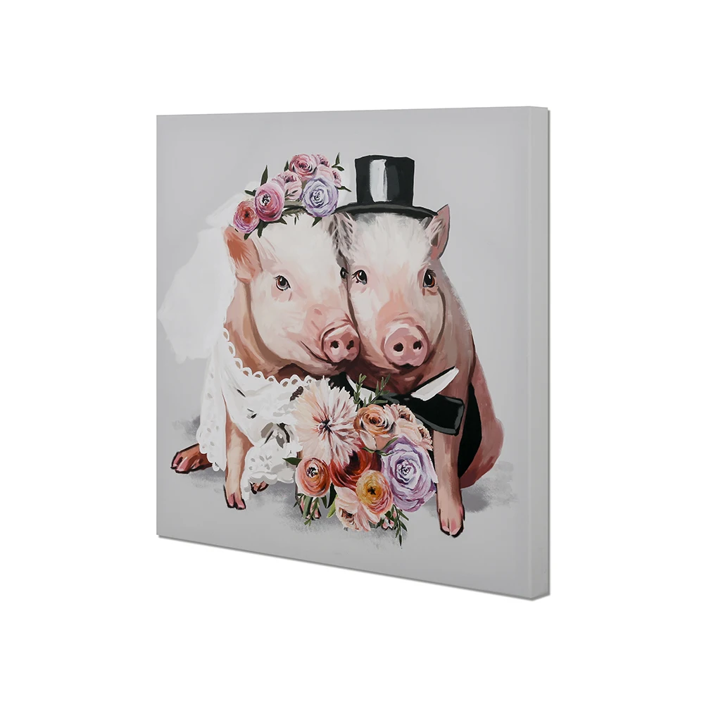 
Canvas painting animal wall art custom digital print 