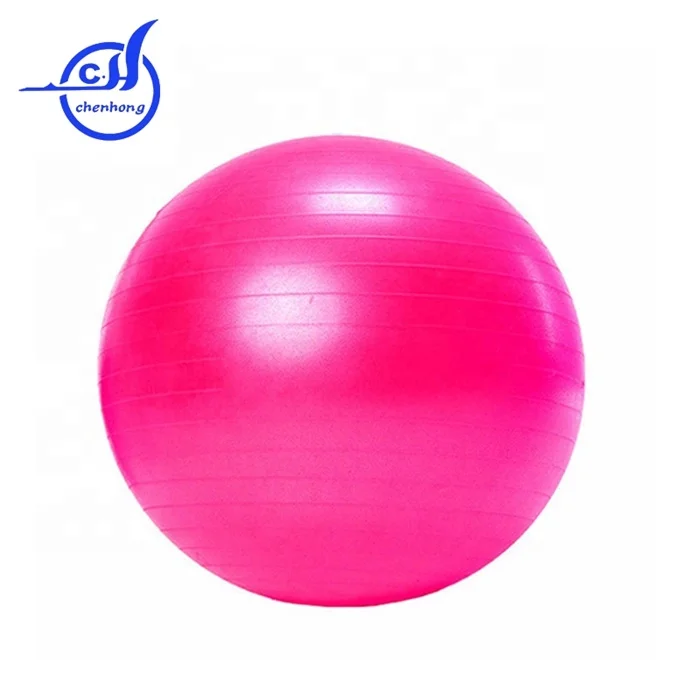 Anti Burst Balance Exercise Ball Gym 55cm Premium Black PVC Yoga Ball
