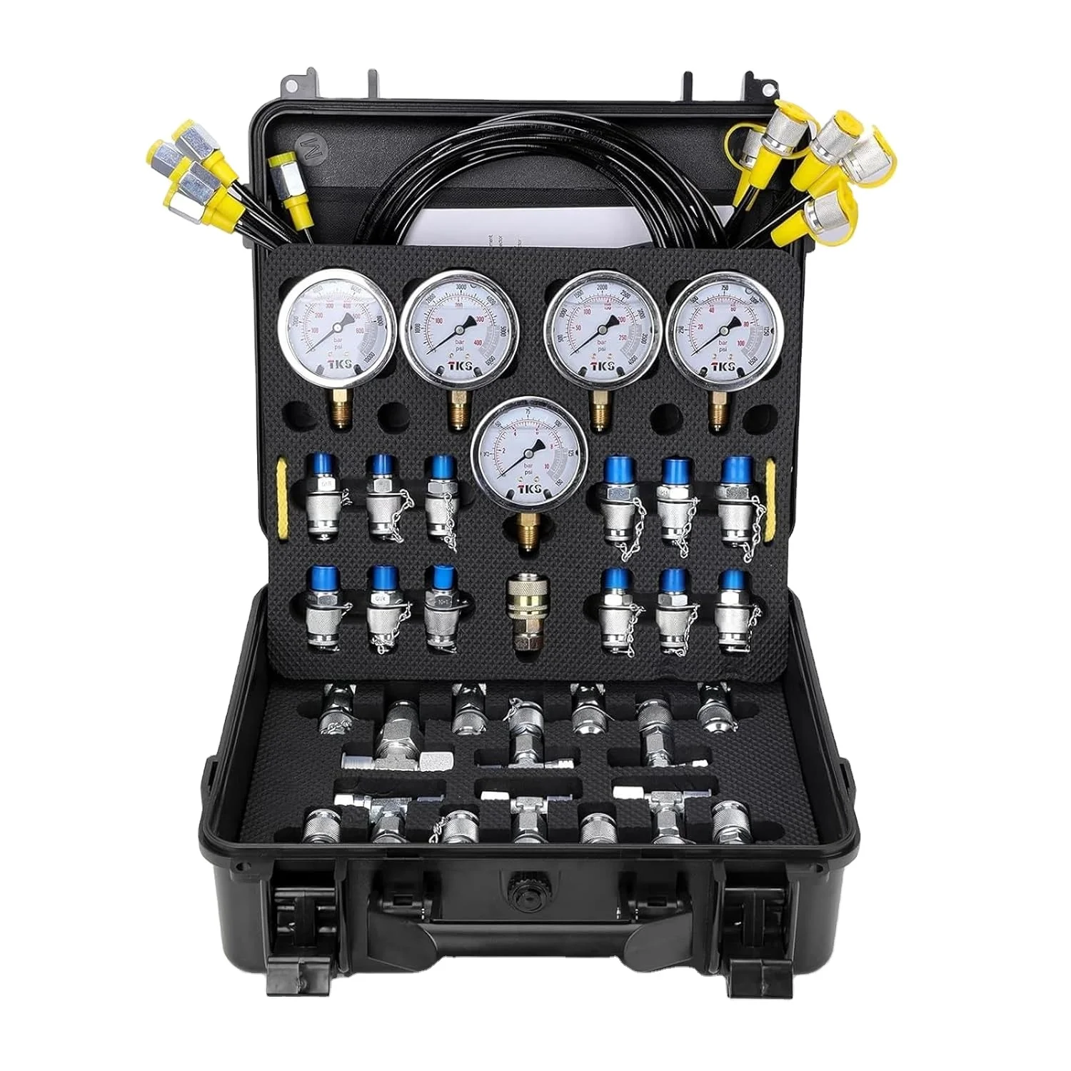 High quality hydraulic test point test hose hydraulic gauge  fitting hydraulic pressure test kit