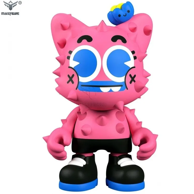 collectible vinyl action figure toy, 9inch pink color vinyl action figure, custom made pvc vinyl action figure with thorn body