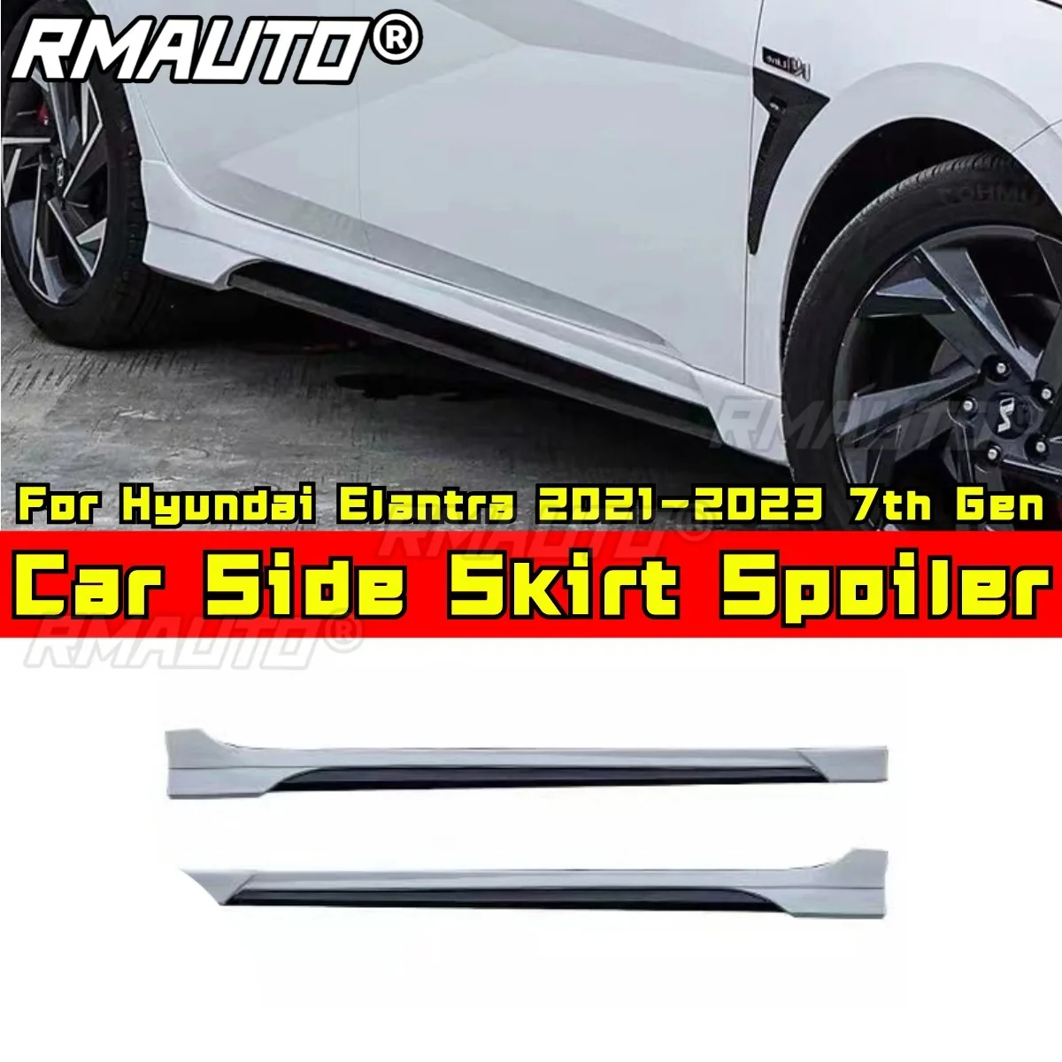 Для Hyundai Elantra 2023-2024 задний багажник спойлер боковая юбка передний бампер на крышу кузова Комплект автомобильные аксессуары