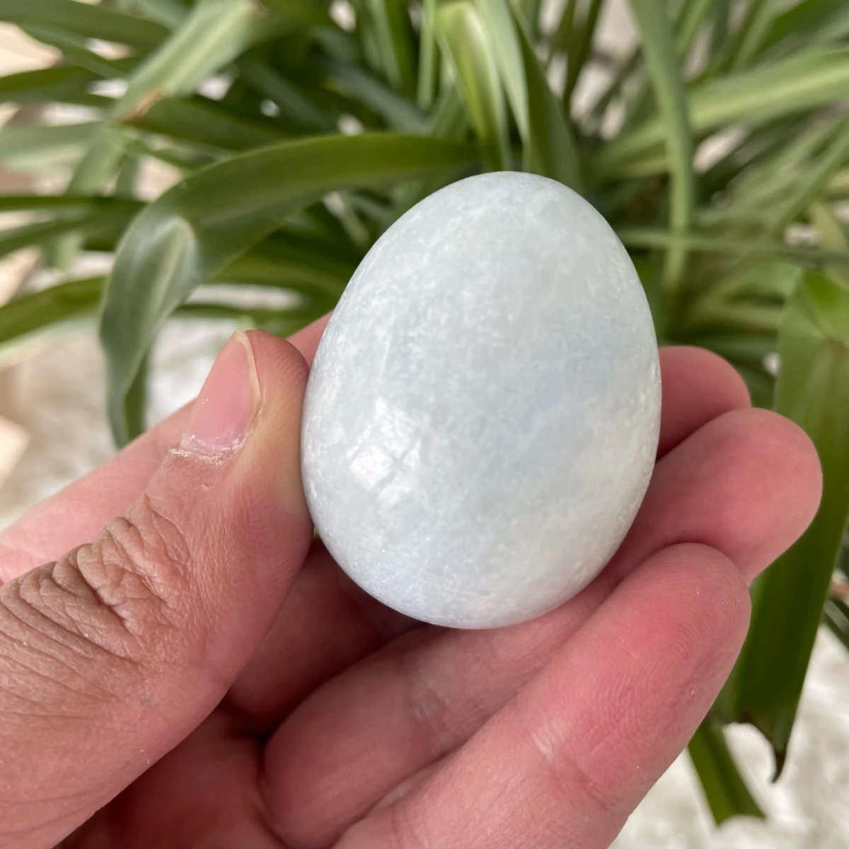 Натуральное Хрустальное ремесленное яйцо голубое кальцитовое Celestite для подарка