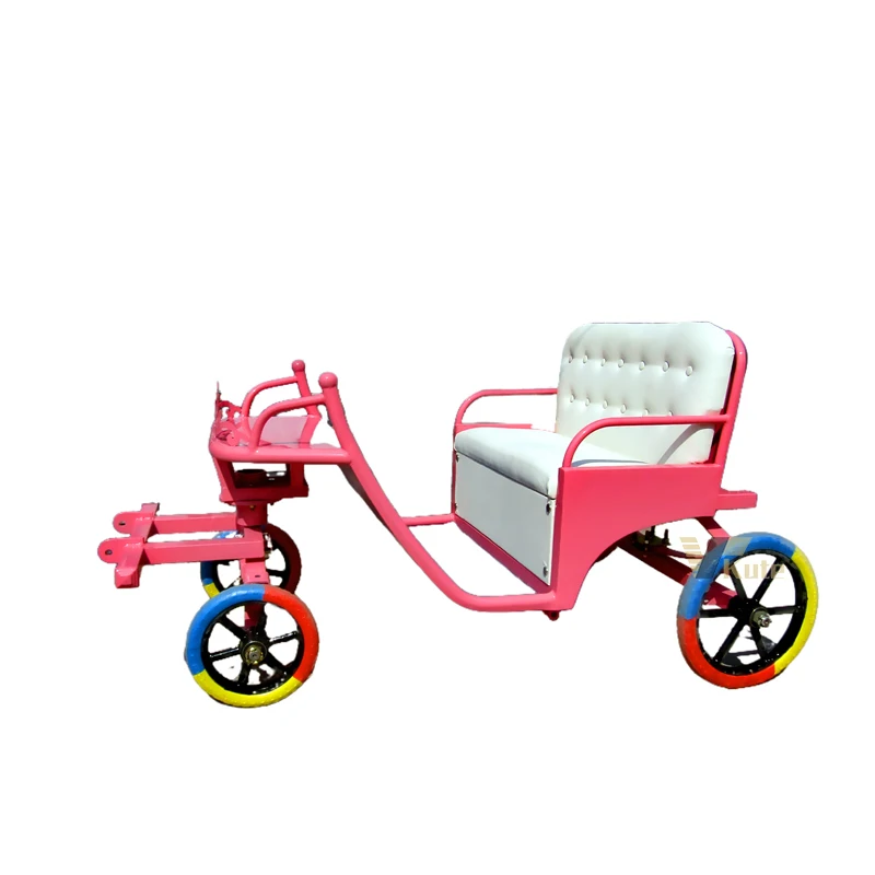 Royal Tourism Horse Drawn Carriage Pony Horse Cart Equestrian Equipment Horse Saddle Box Harness