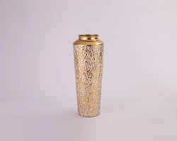 Family decoration of gold flower high vase