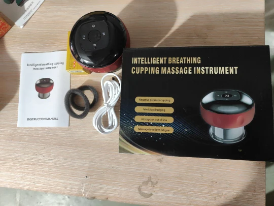 Household electric cupping device, intelligent warm moxibustion and scraping instrument