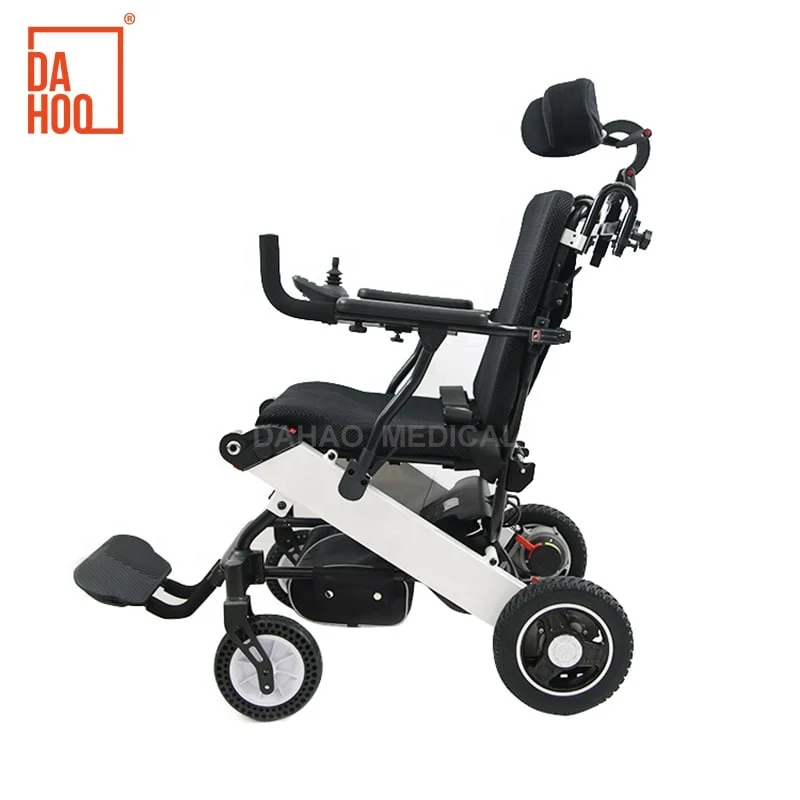 Rechargeable USA Folding Electric Wheel Chair Aluminium Alloy Power Mobility Wheelchair with Lithium Battery