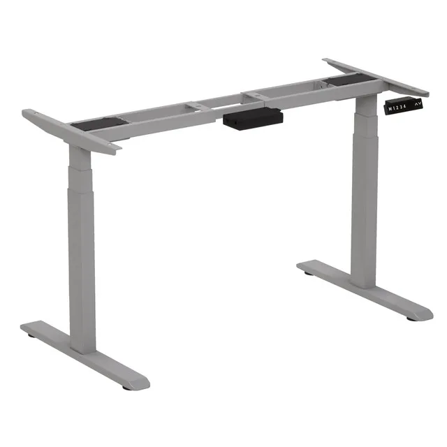 
Dual motors three sections 640-1290mm electric height adjustable sit standing up desk 
