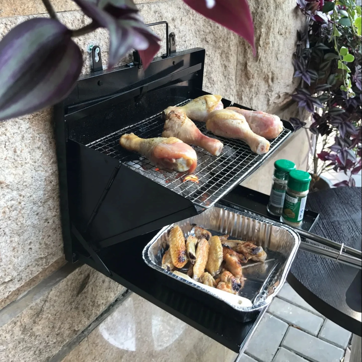 bbq grill tools set for outdoor barbecue camping grill stainless steel roasting pan for