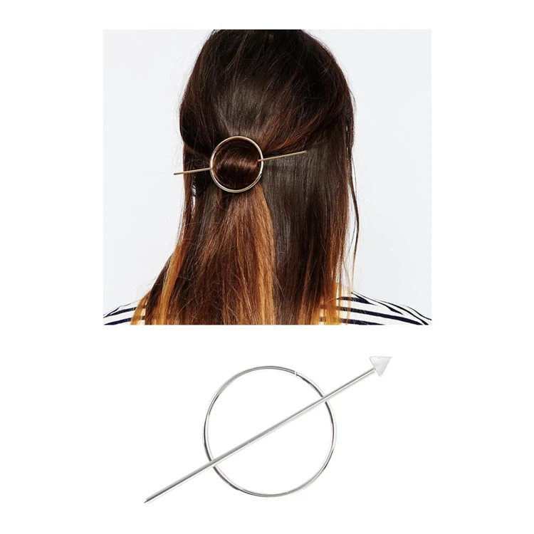 
Vintage Minimalist Korean Fashion Decorative Shawl Pins Long Forks Chopsticks Barrettes Buns Hair Holder Metal Gold Hair Sticks 