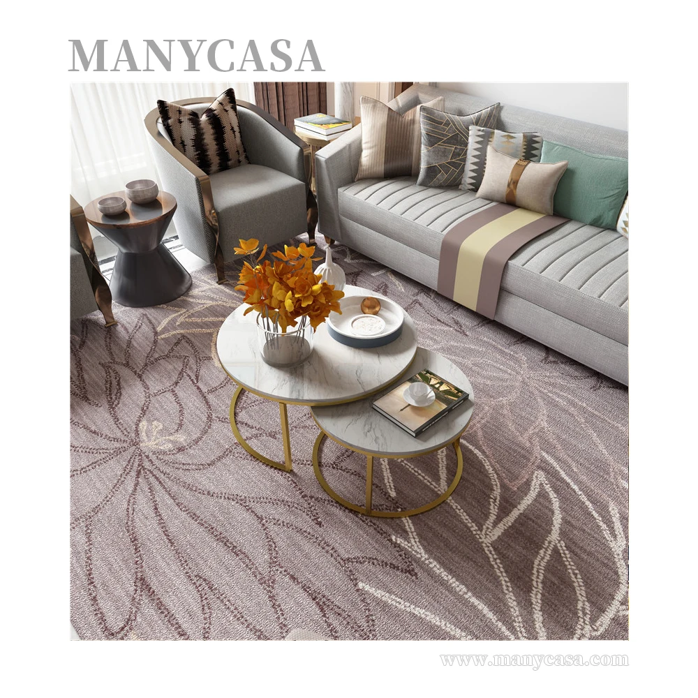 Luxury Round Coffee Table Sets Living Room Metal Stainless Steel Frame Rose Gold Marble Top Sofa Side Table