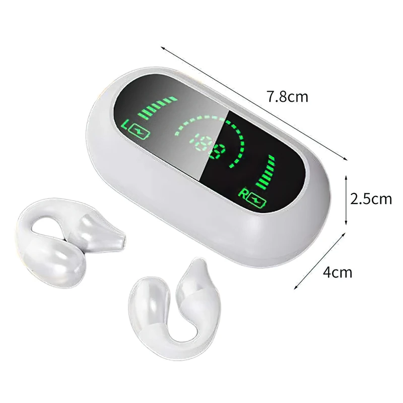 Source factory Hot Deals Wireless Sports Bt Ear Clip Headphones Cell Phone Headphones Bt Noise Cancelling