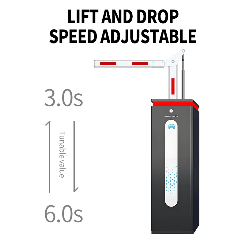 SWS Straight Boom Barrier Traffic Plastic Barrier Gate Automatic Car Parking Gate