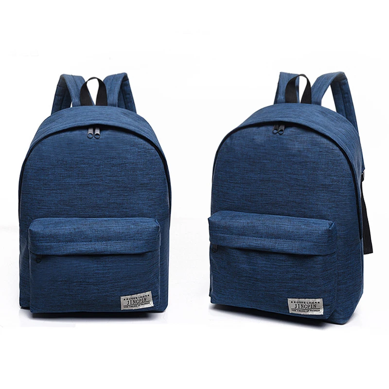 JIANIU Factory Supply Canvas Custom Grade School Backpack For Girls School Teenager