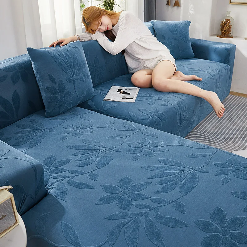 Wholesale stretch pet sofa bed  elastic seat sofa set Jacquard knitting  for 321 cover sofa
