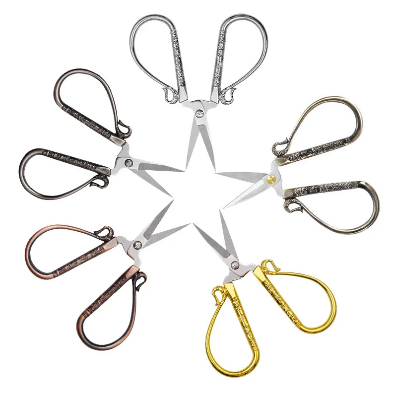 Embroidery Scissors decorative Scissors Vintage European Style Scissors Customized Logo OPP Bag Smooth LIDA