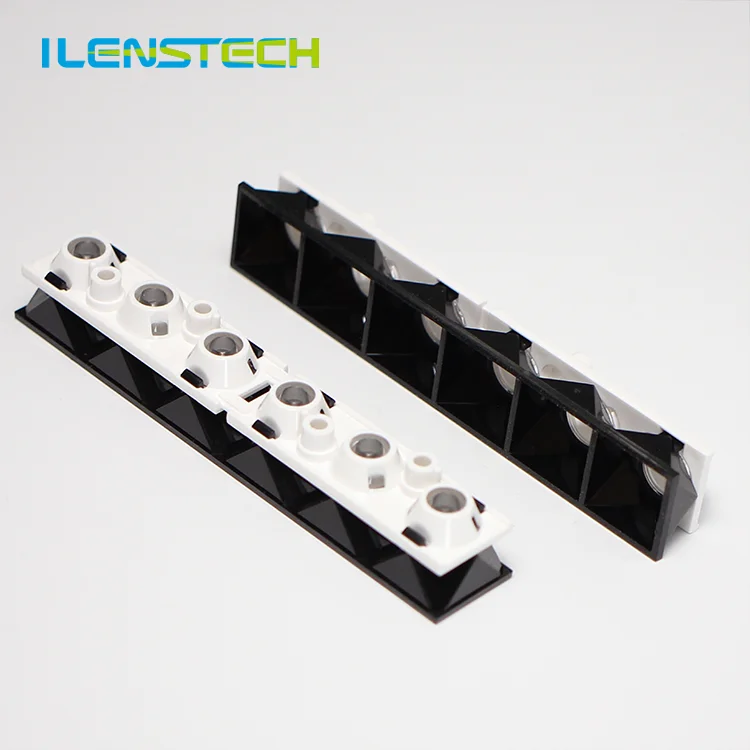Double holders 6in1 led module lens FWHM 50 for 3030 3535 leds from ilenstech