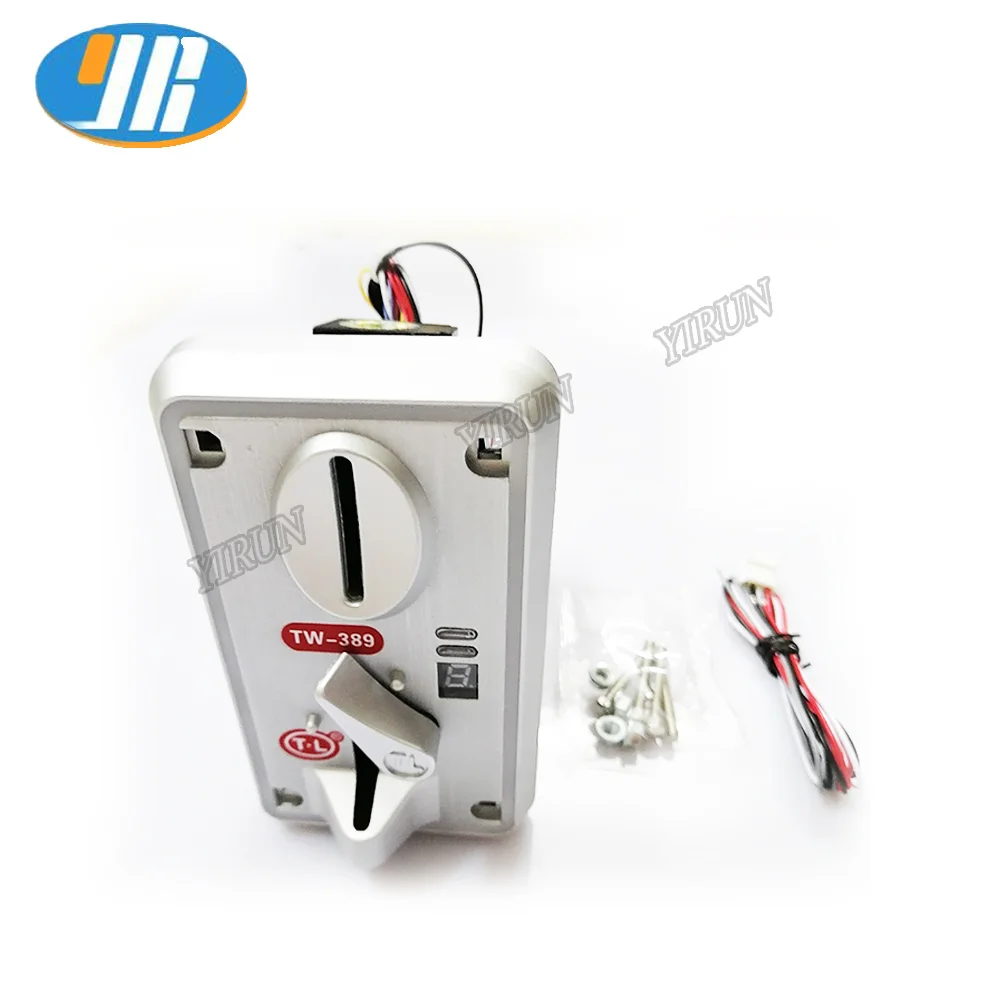 Coin Acceptor, CPU Multi Coins Selector with LED Indicator, Game Coin Slot Acceptor Coin Acceptor for Arcade Game Vendi