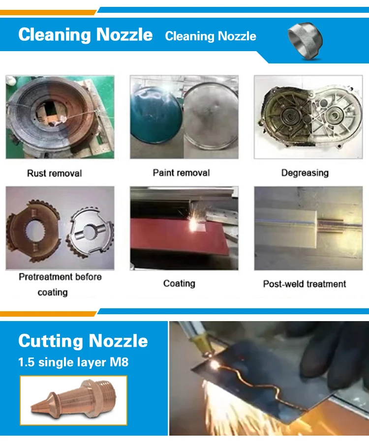 Factory Priced Handheld 3 in 1 Fiber Laser Cleaning Welding Cutting Machine