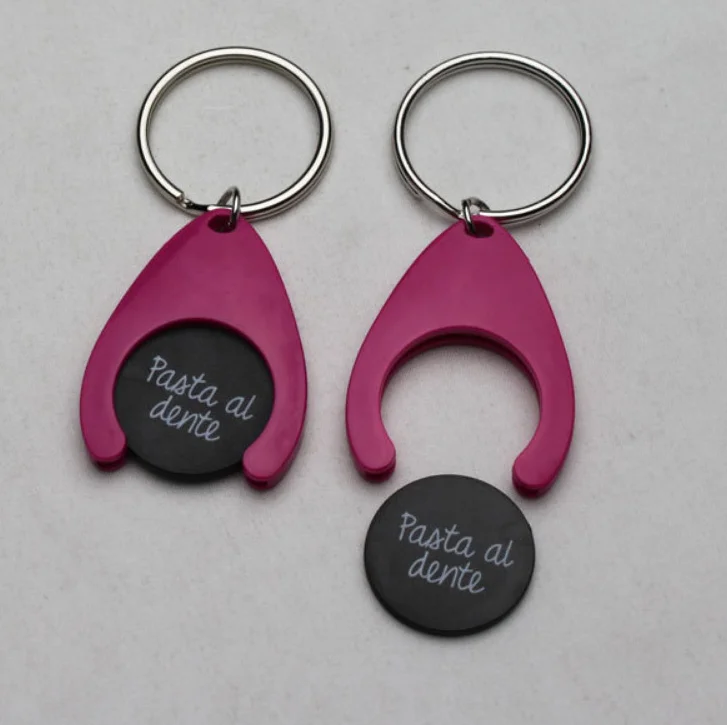 Trolley Plastic Coin UK Supermarket Shopping Acrylic Plastic Trolley Coin