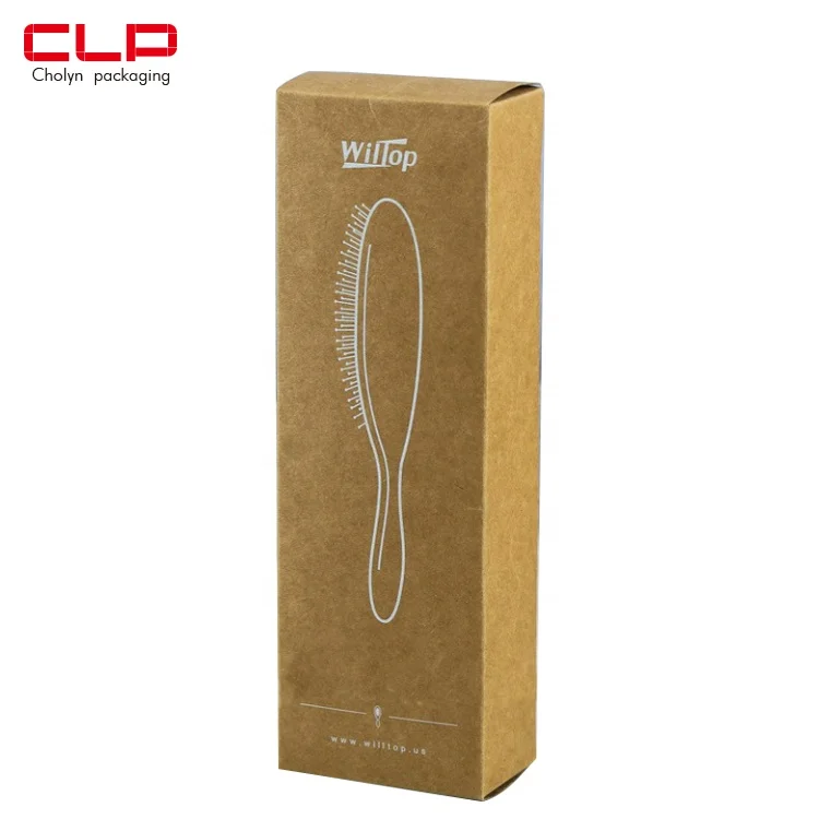 CLP Custom Brown Kraft Paper Packaging Boxes for Comb
